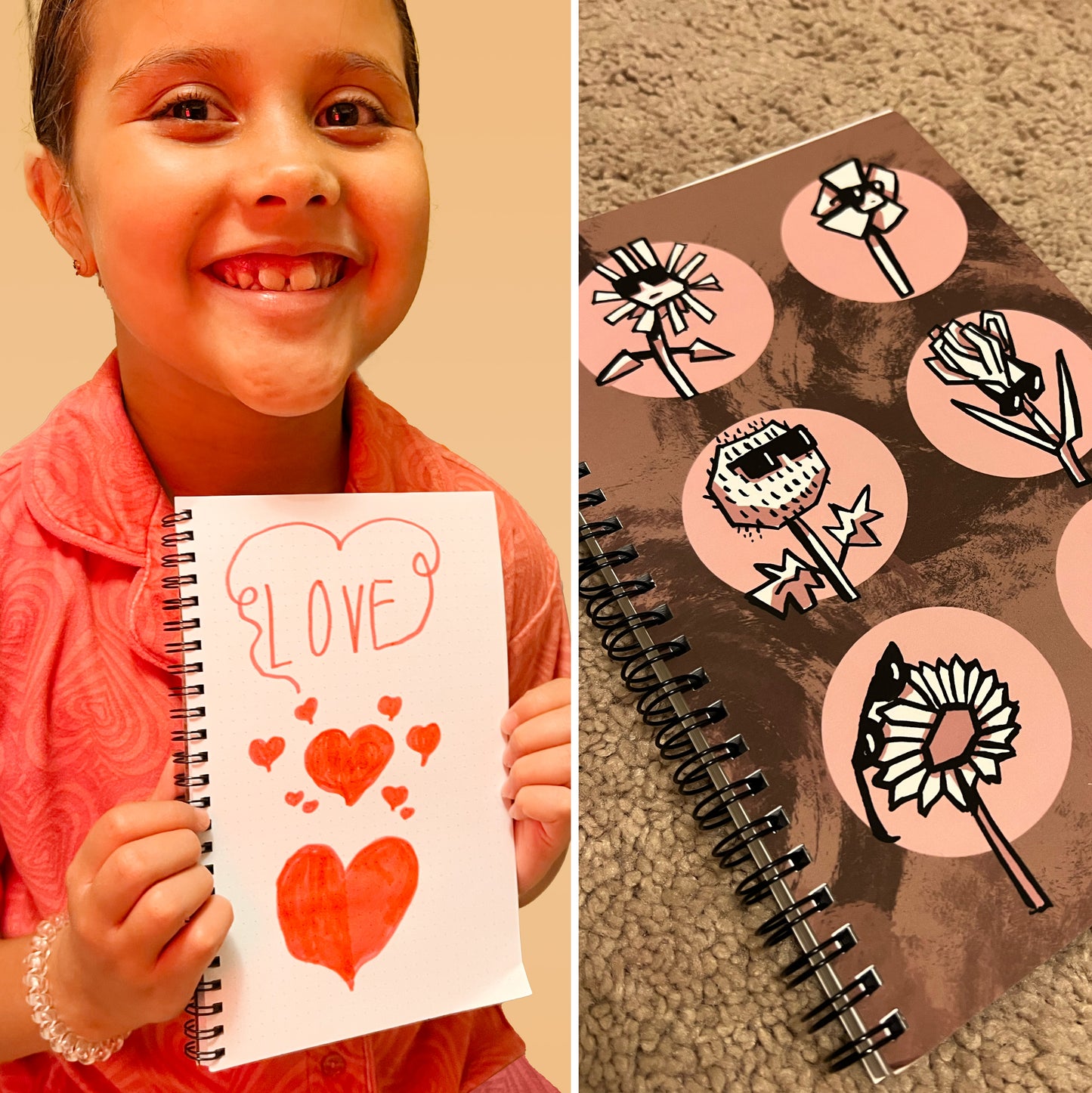 Cool Flowers Spiral notebook