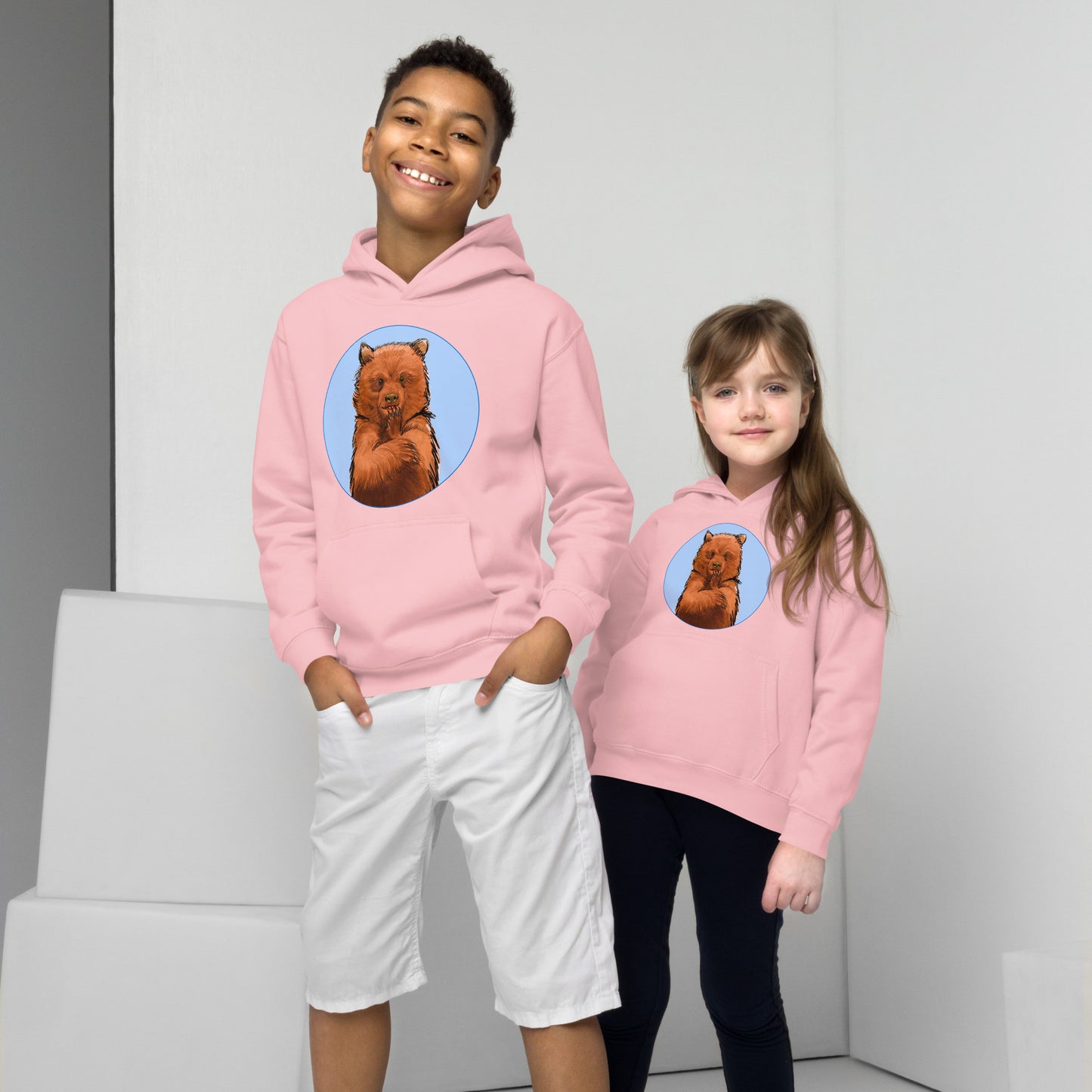 Cute Bear Kids Hoodie Variant 1