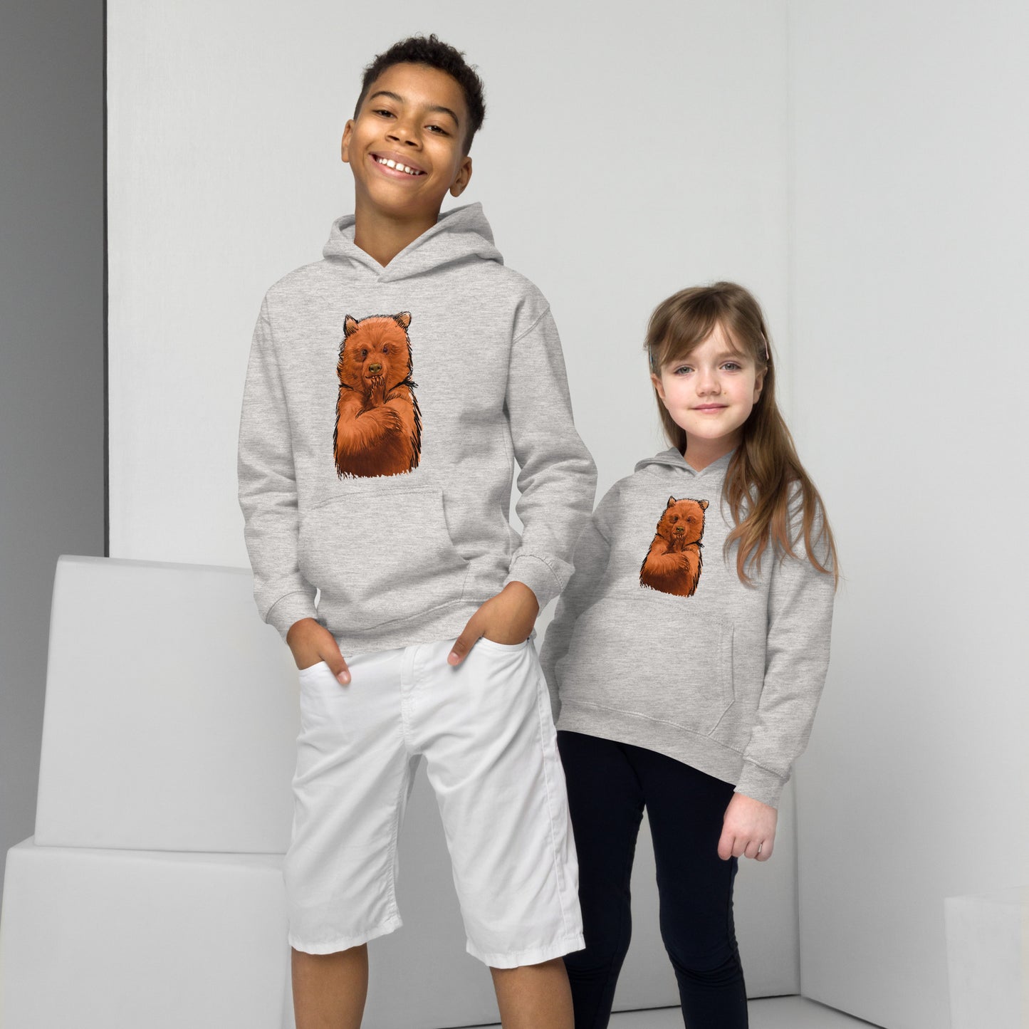 Cute Bear Kids Hoodie