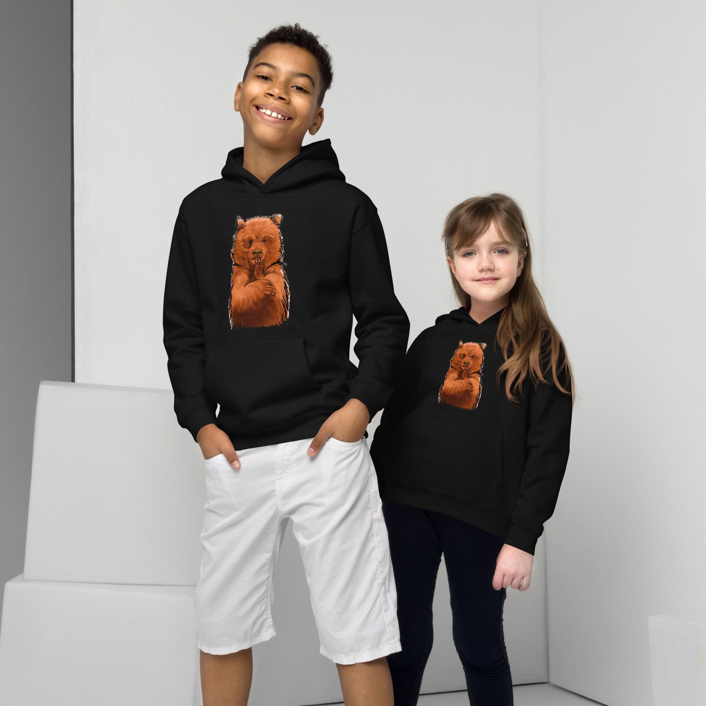 Cute Bear Kids Hoodie