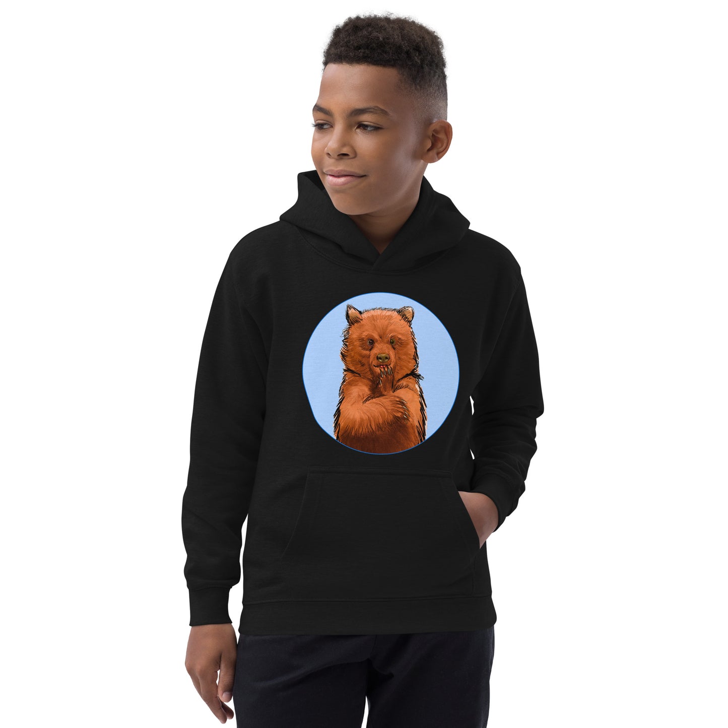 Cute Bear Kids Hoodie Variant 1