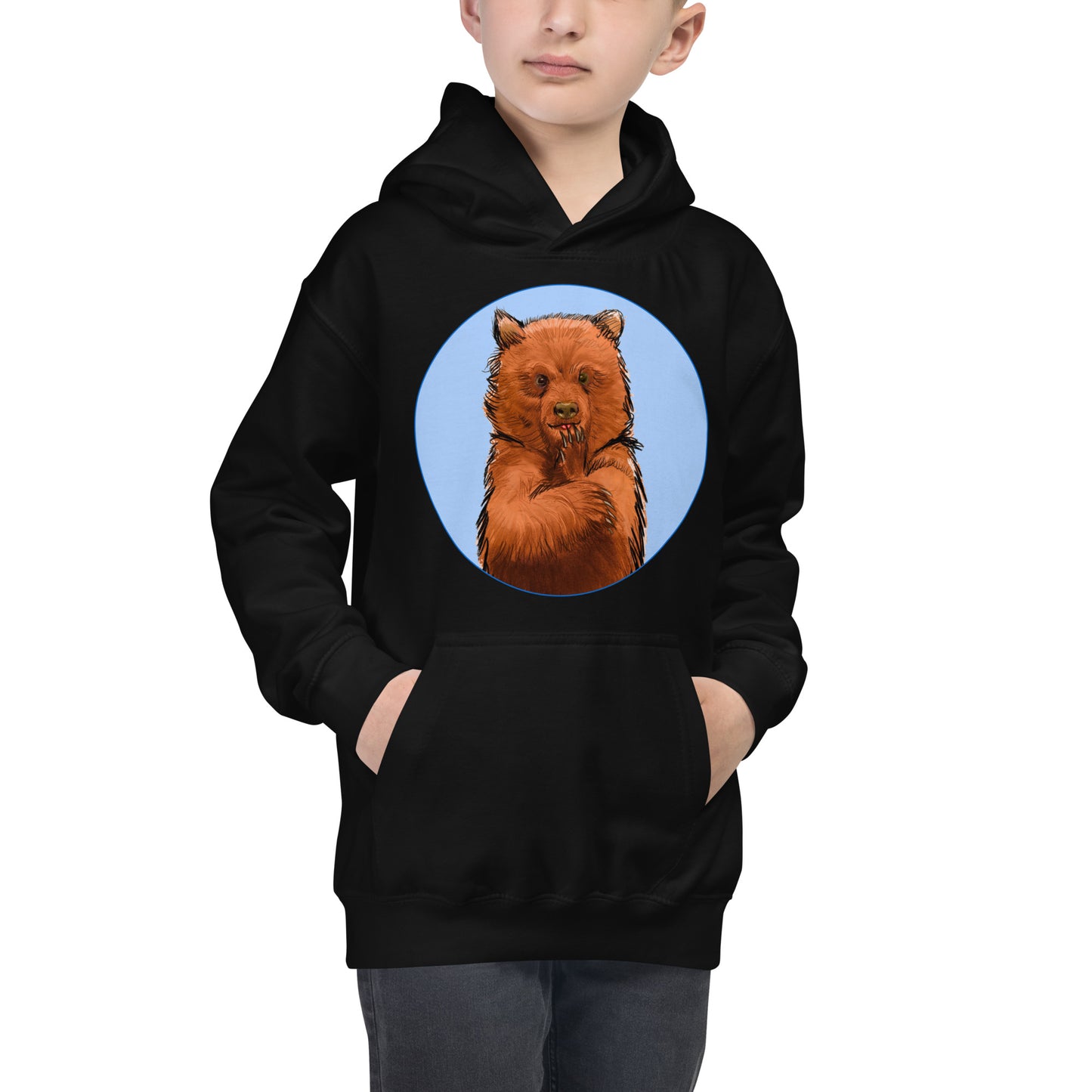 Cute Bear Kids Hoodie Variant 1
