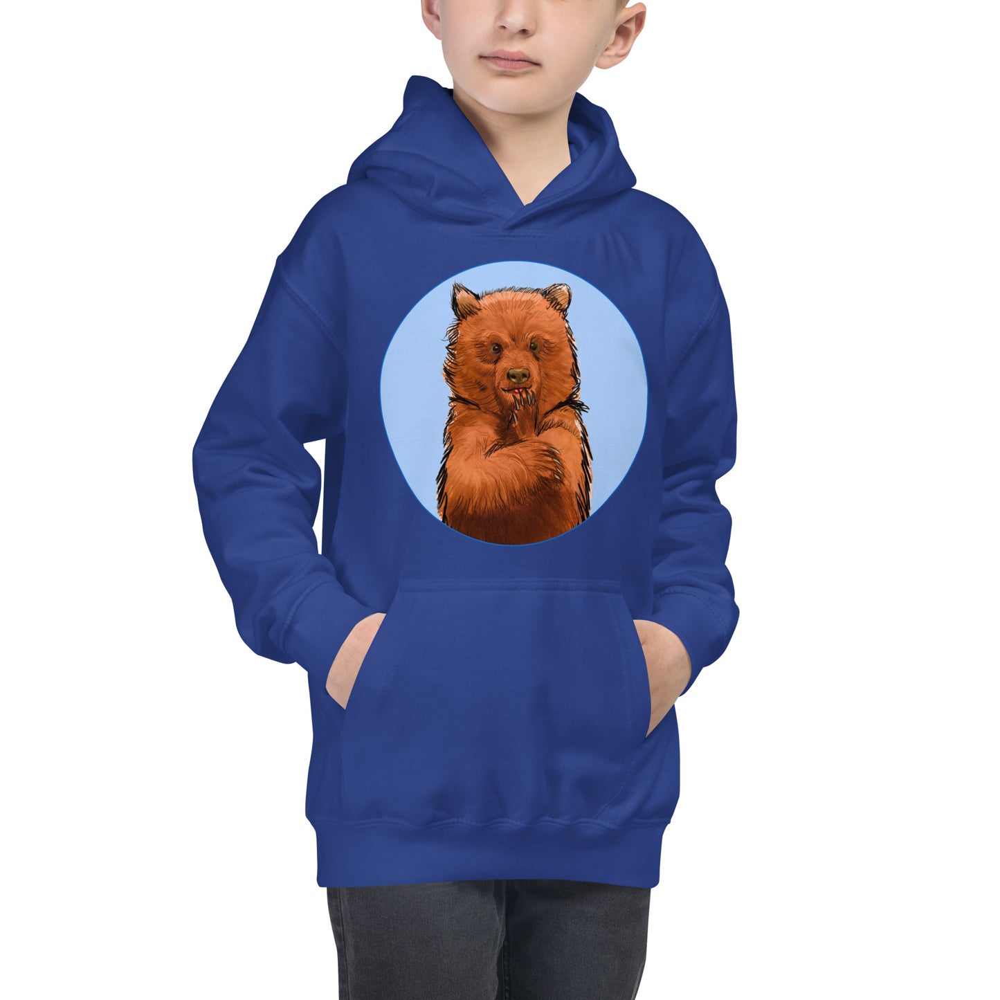 Cute Bear Kids Hoodie Variant 1