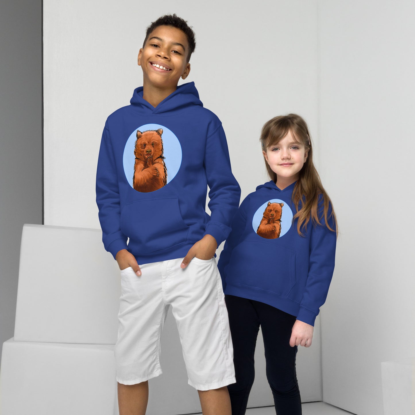 Cute Bear Kids Hoodie Variant 1