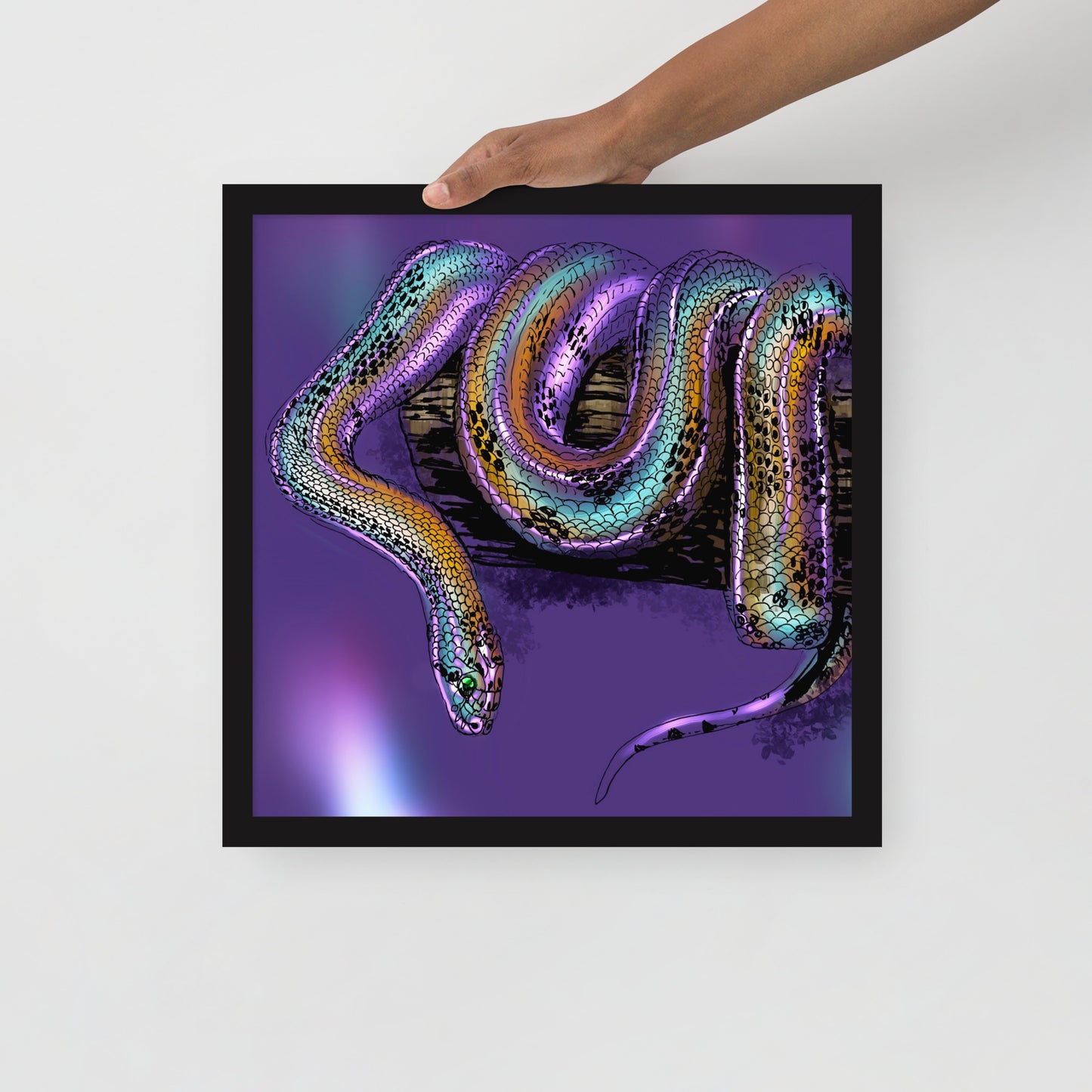 Serpent Framed photo paper poster