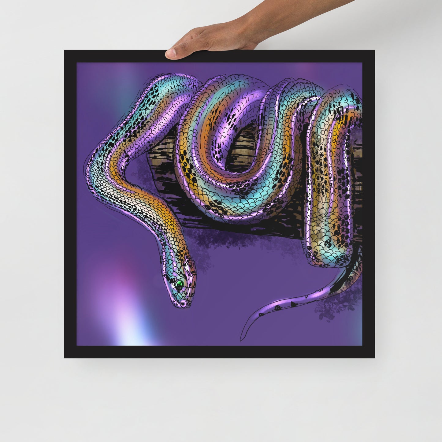 Serpent Framed photo paper poster