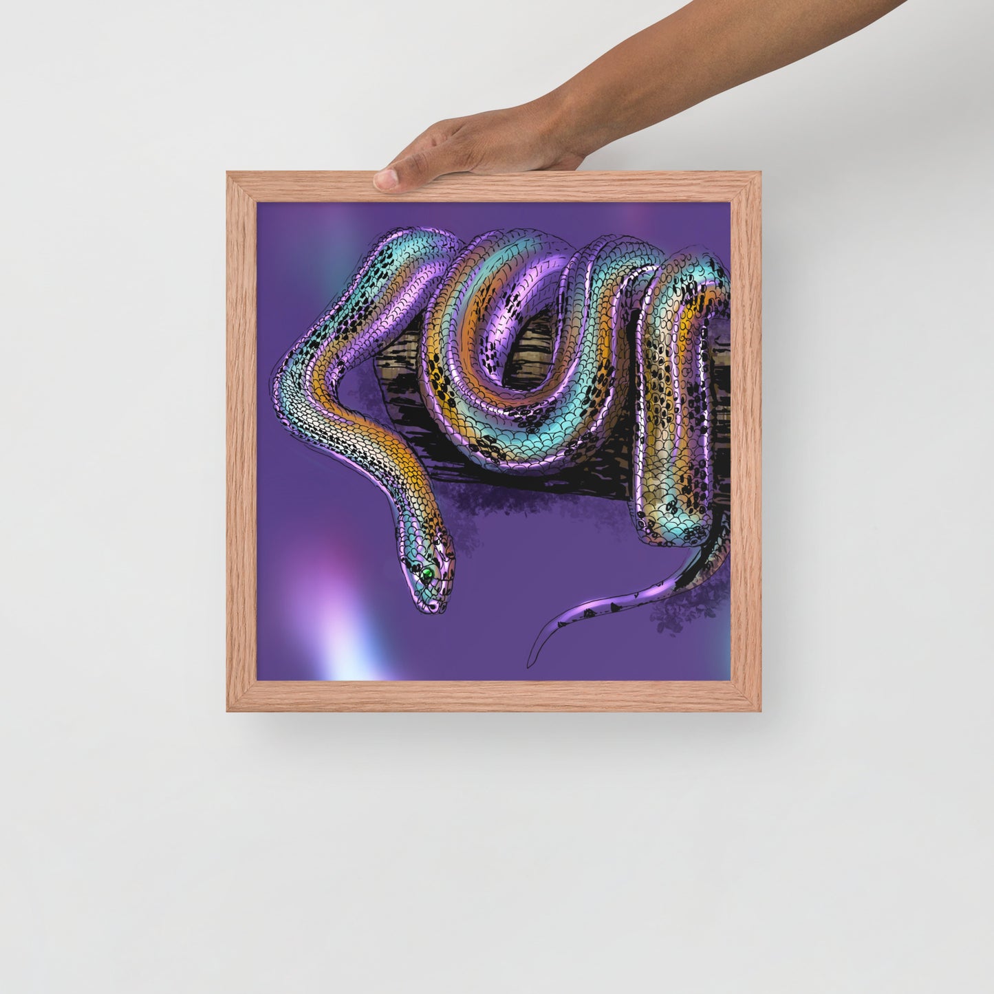 Serpent Framed photo paper poster