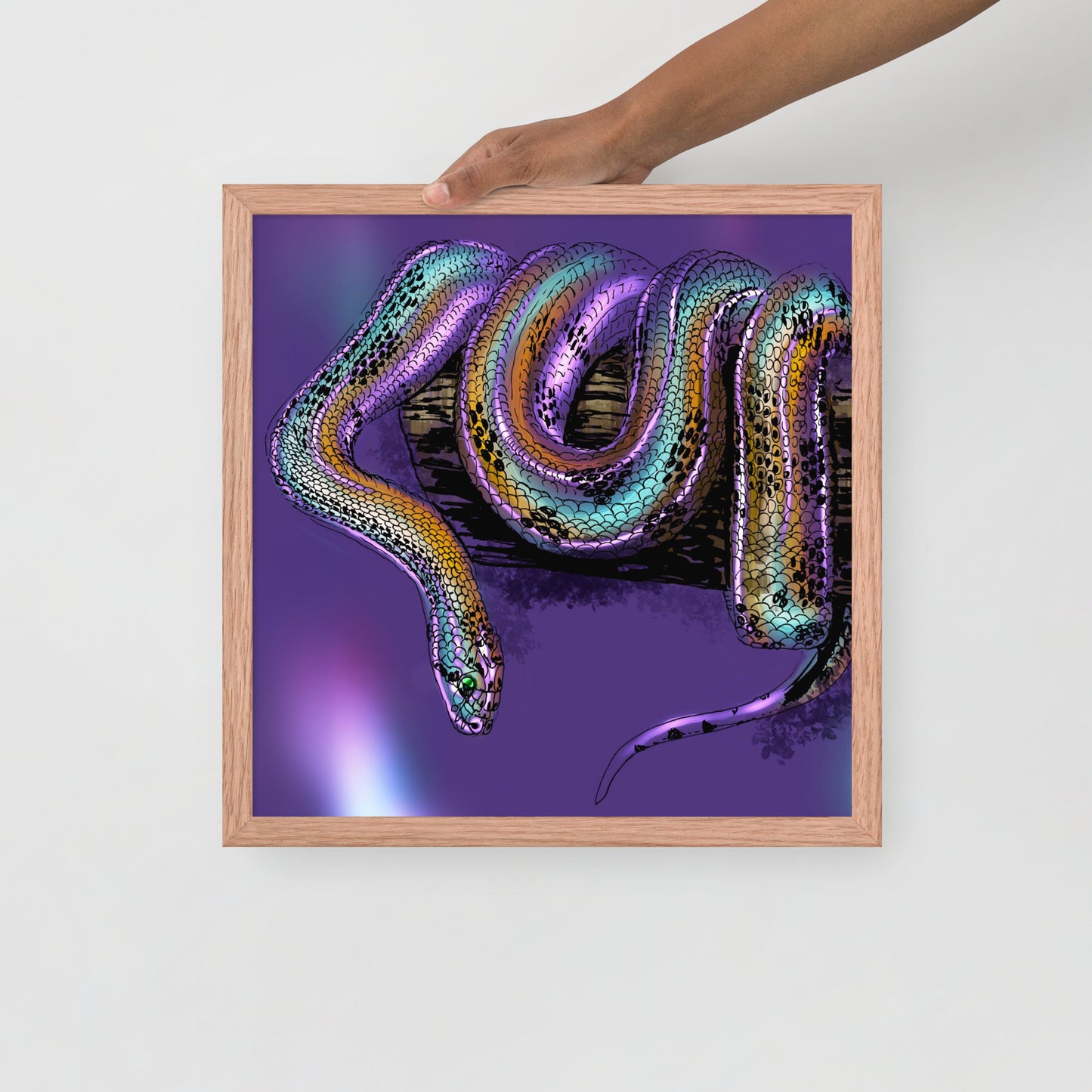 Serpent Framed photo paper poster