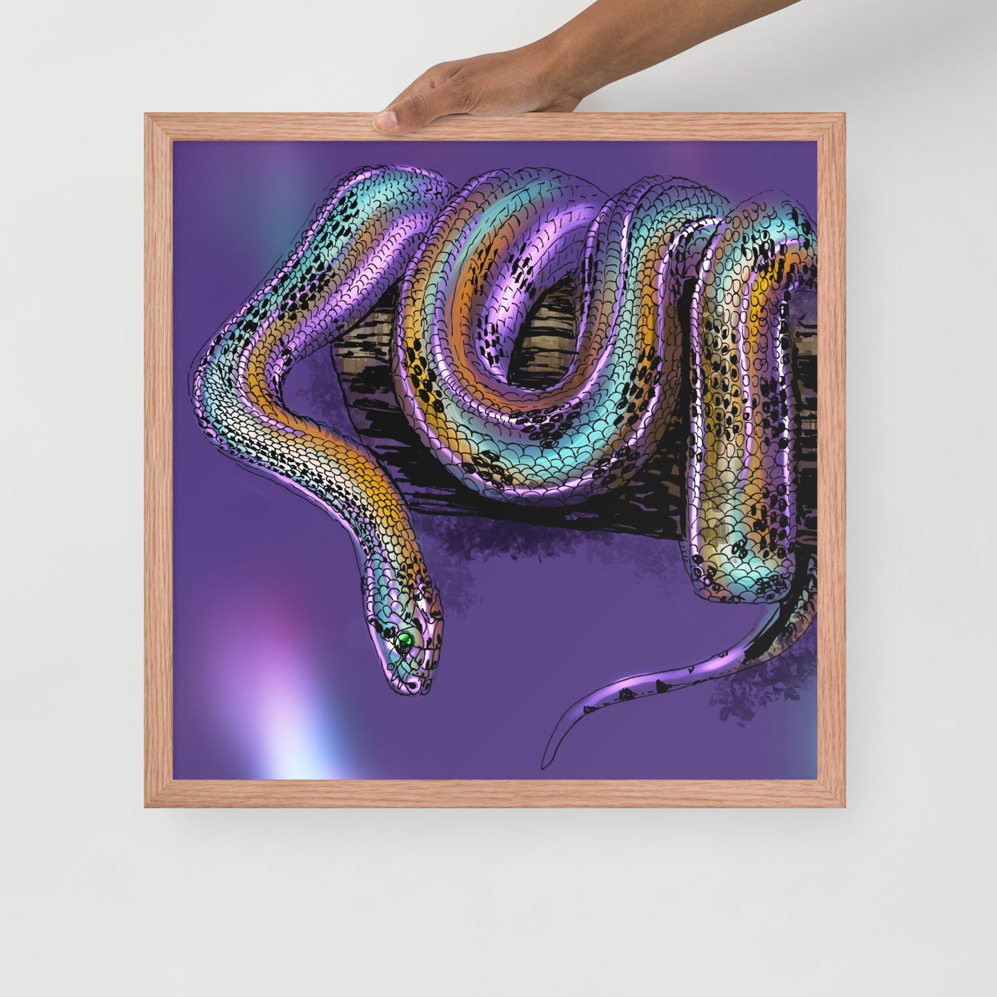 Serpent Framed photo paper poster