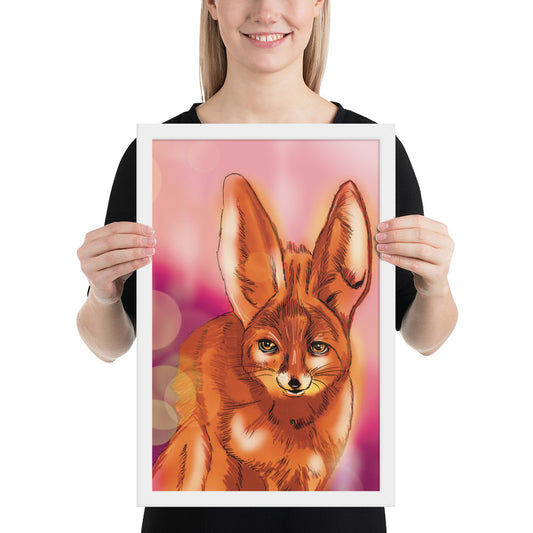 Cute Fox Framed photo paper poster