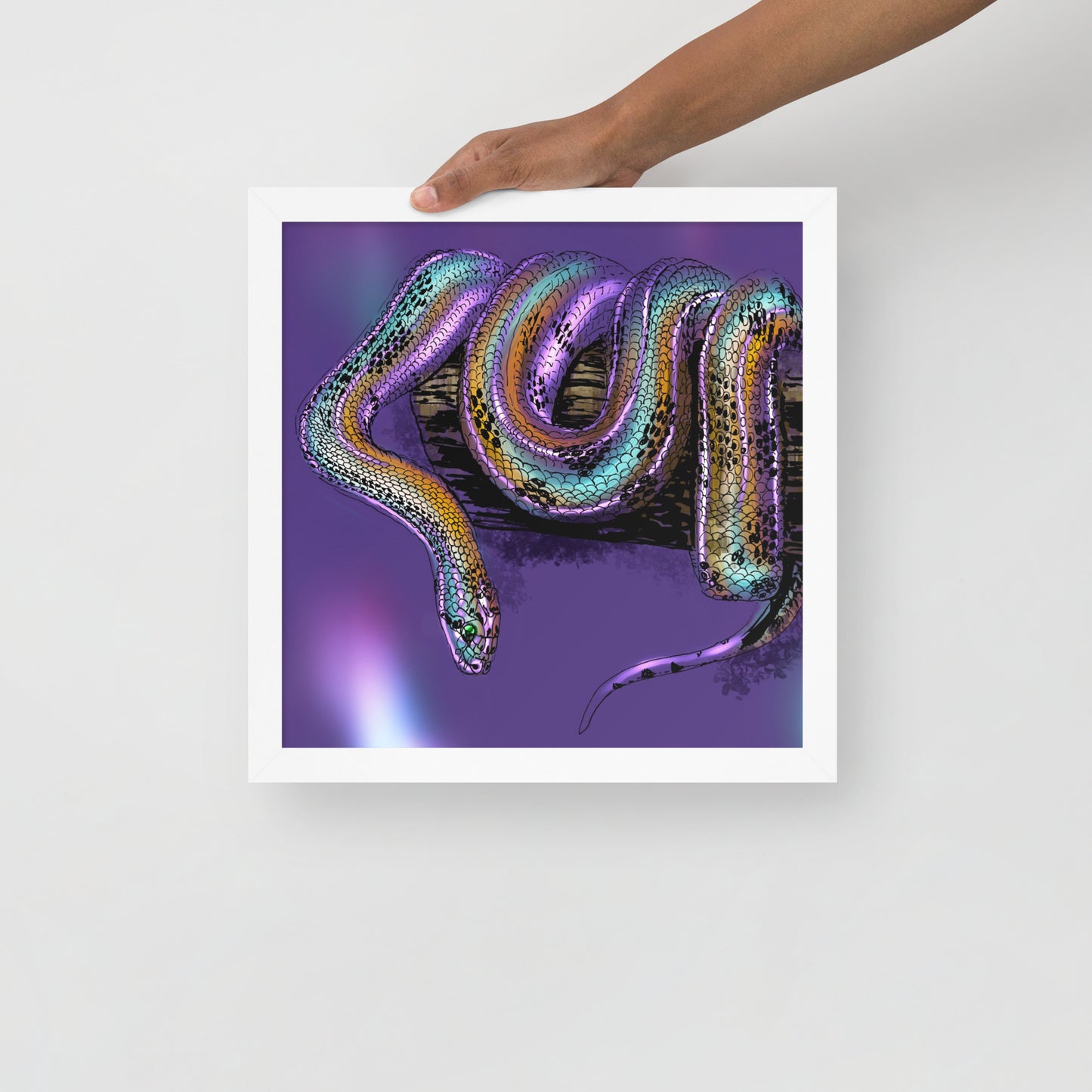 Serpent Framed photo paper poster