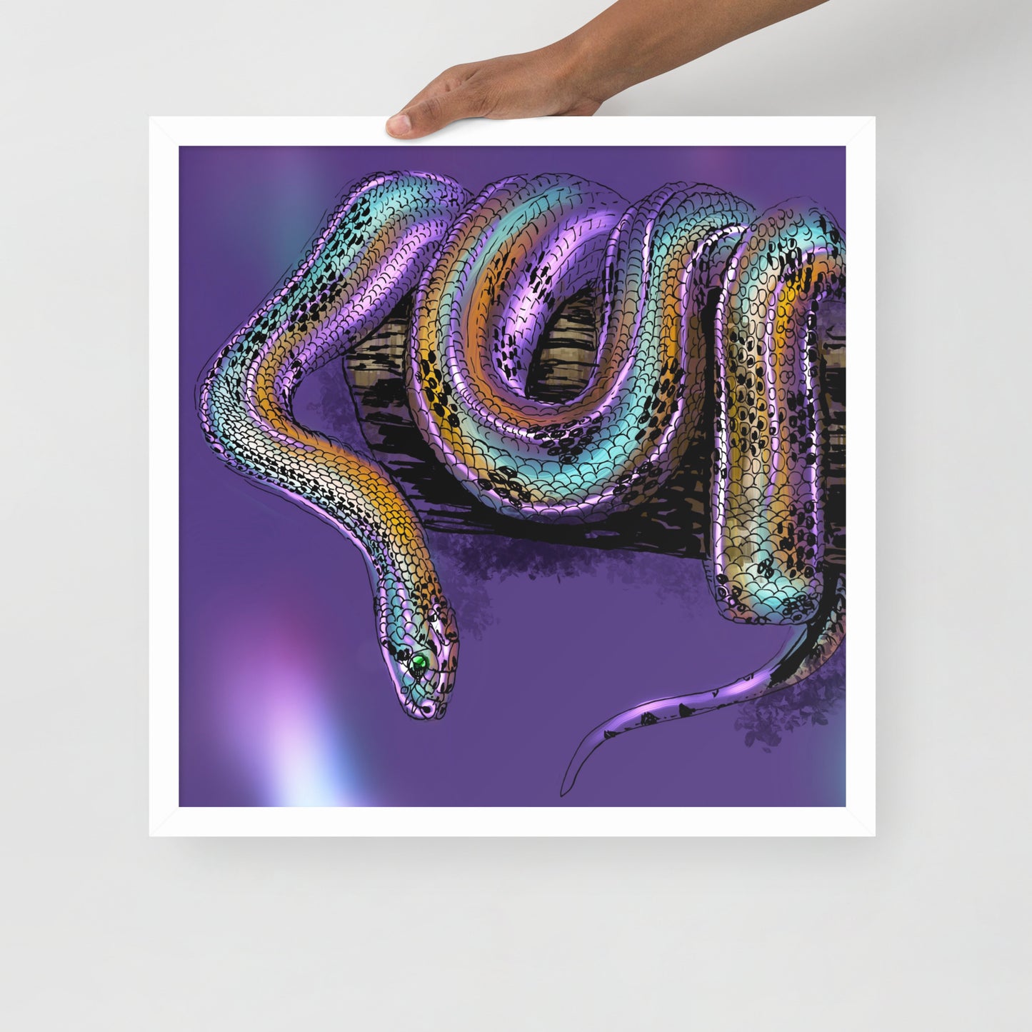 Serpent Framed photo paper poster