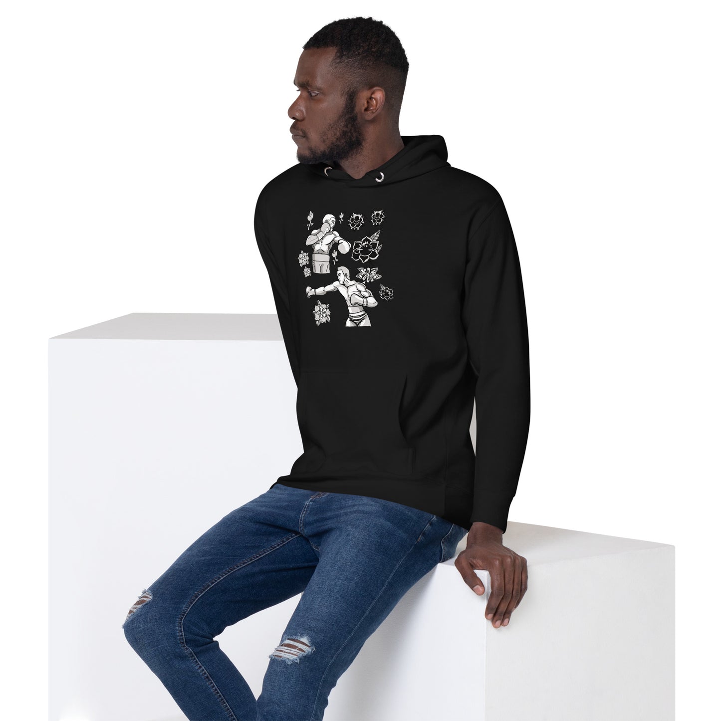 Retro Boxers Unisex Hoodie