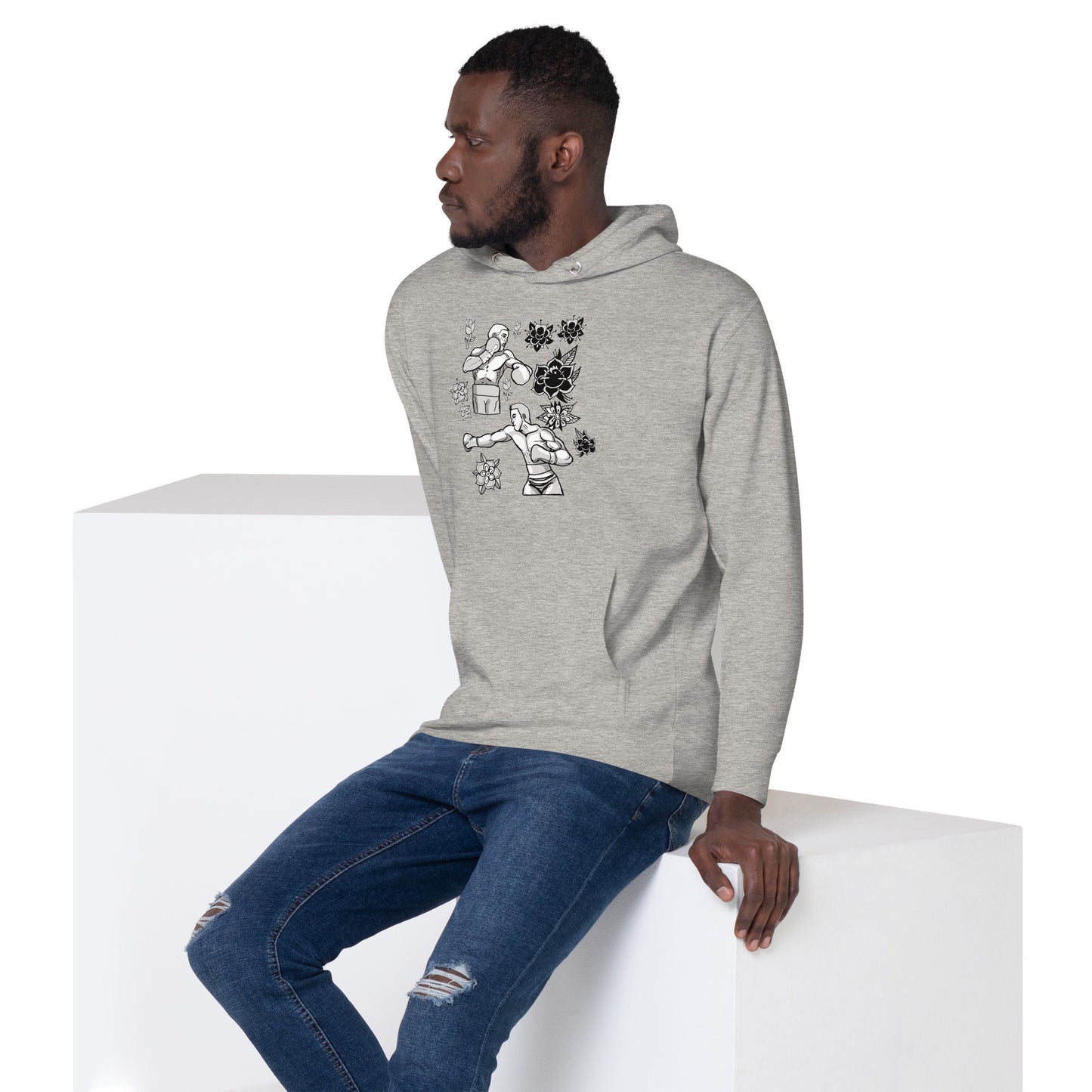 Retro Boxers Unisex Hoodie