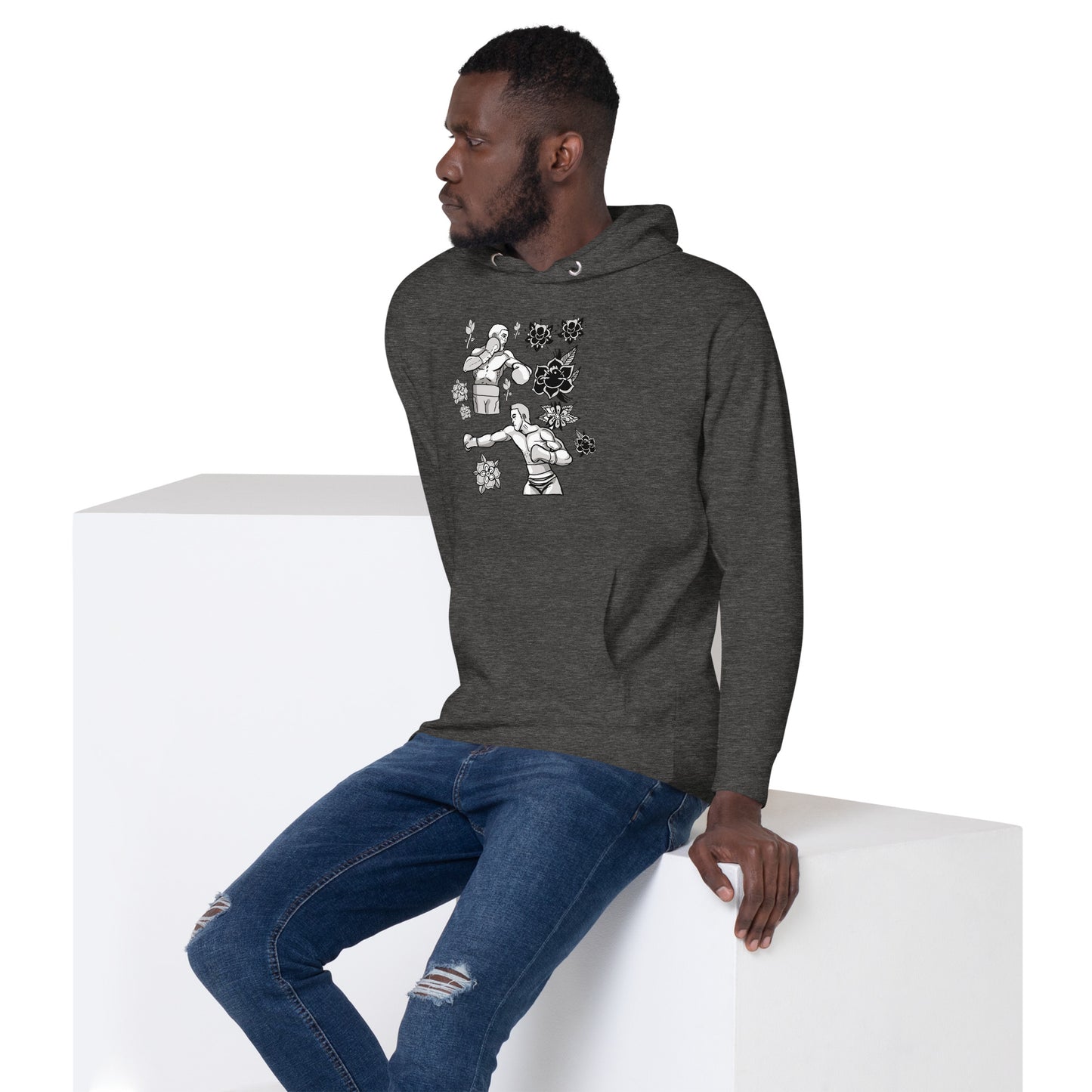 Retro Boxers Unisex Hoodie