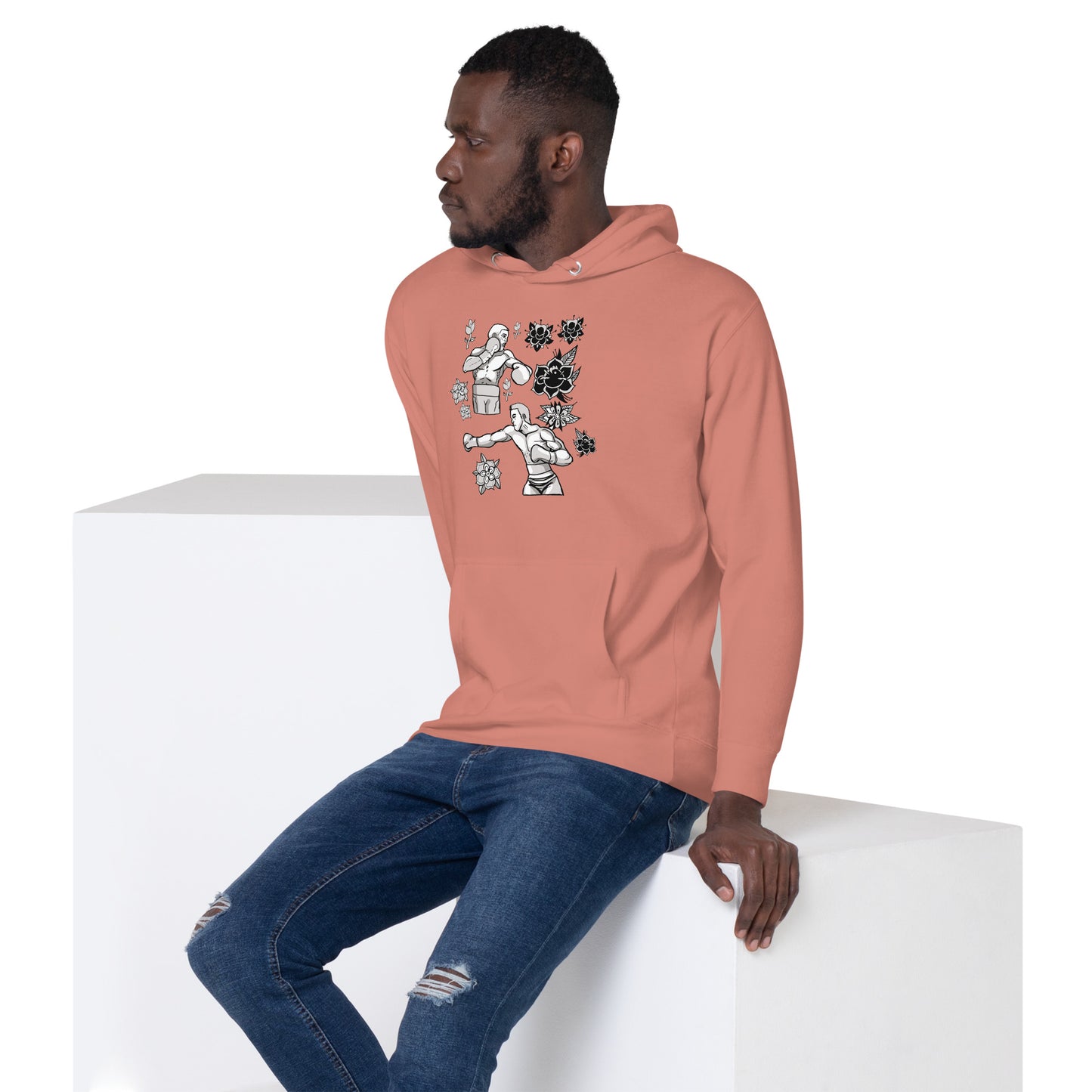 Retro Boxers Unisex Hoodie