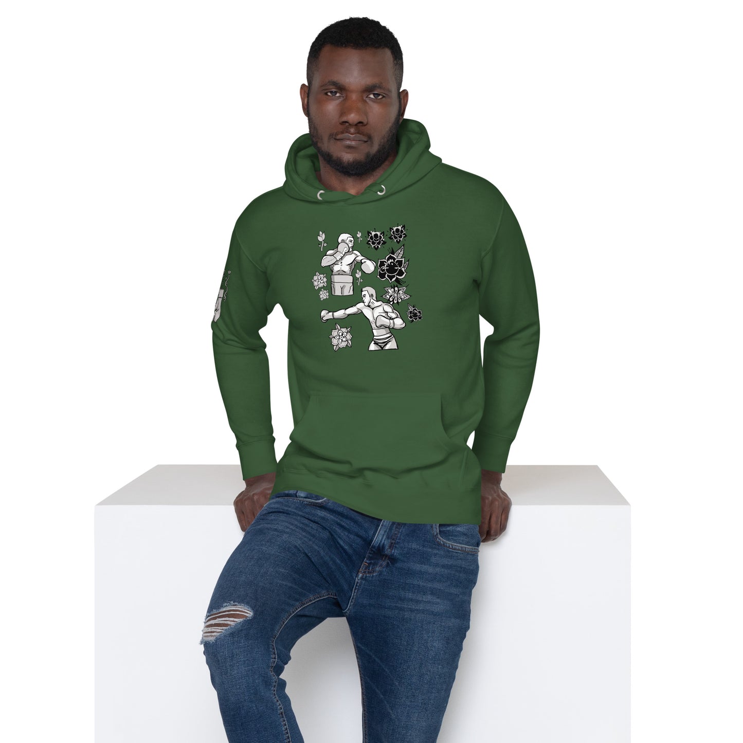 Retro Boxers Unisex Hoodie