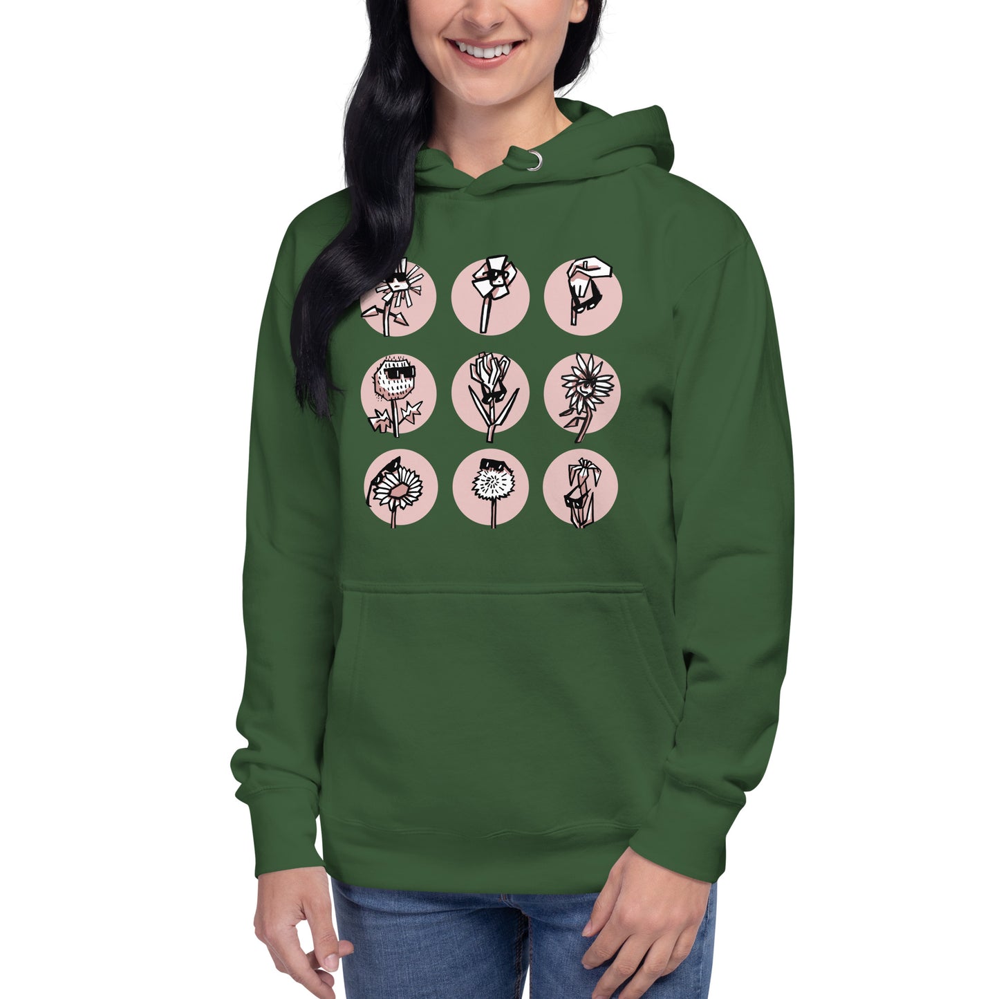 Women's Flower Cool Hoodie Variant 1