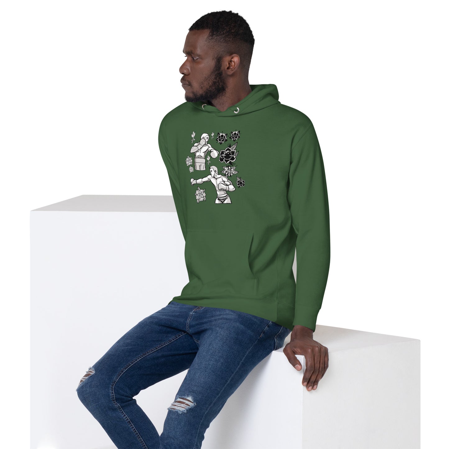 Retro Boxers Unisex Hoodie