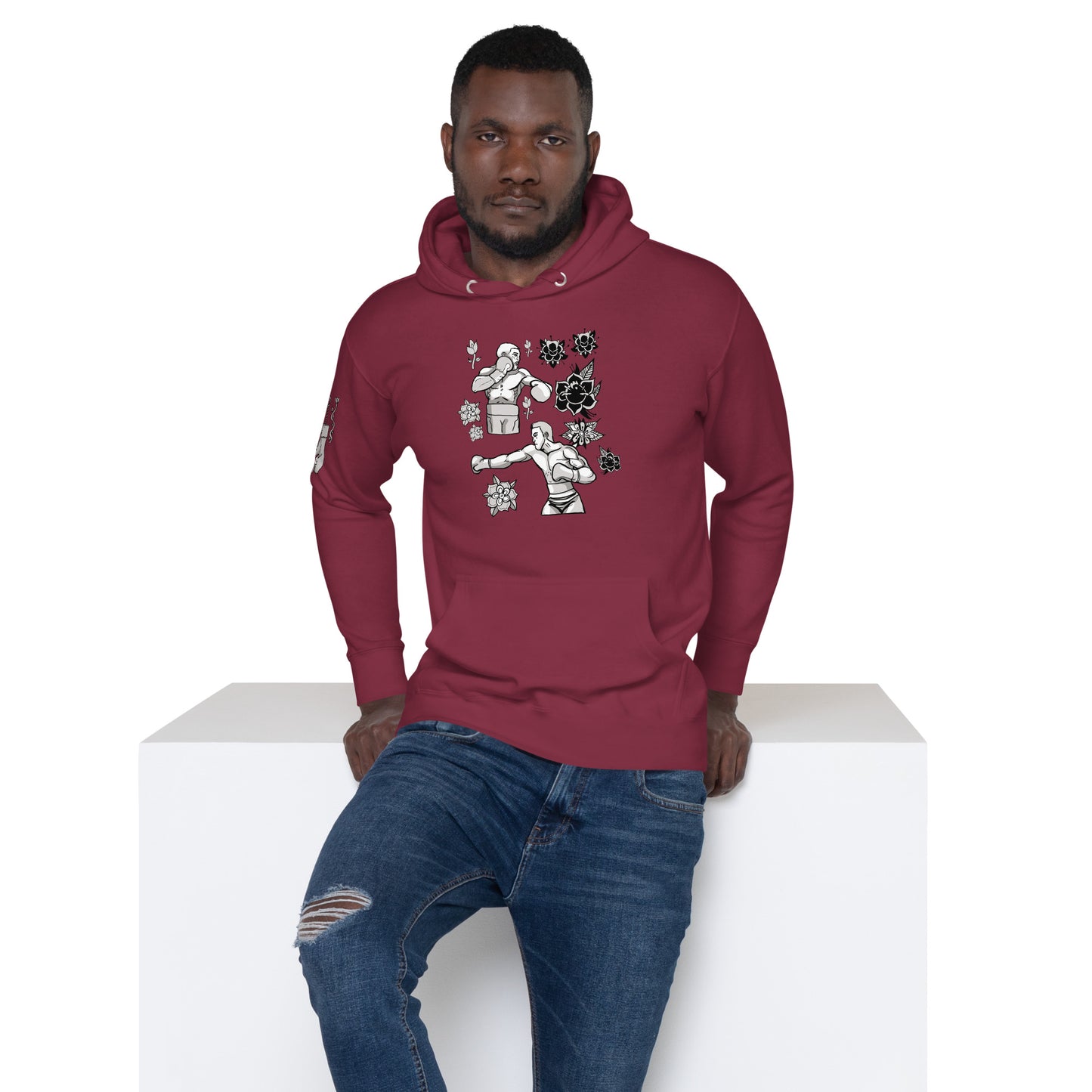 Retro Boxers Unisex Hoodie