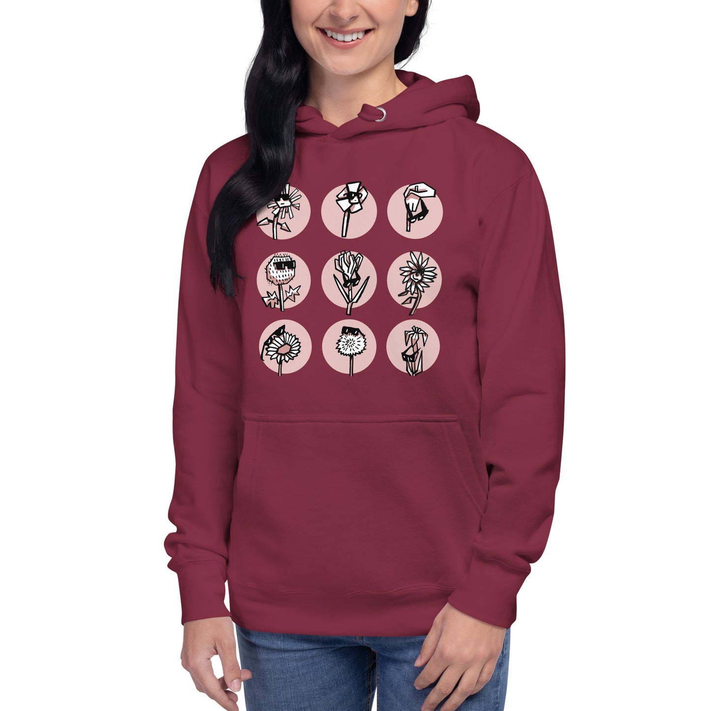 Women's Flower Cool Hoodie Variant 1
