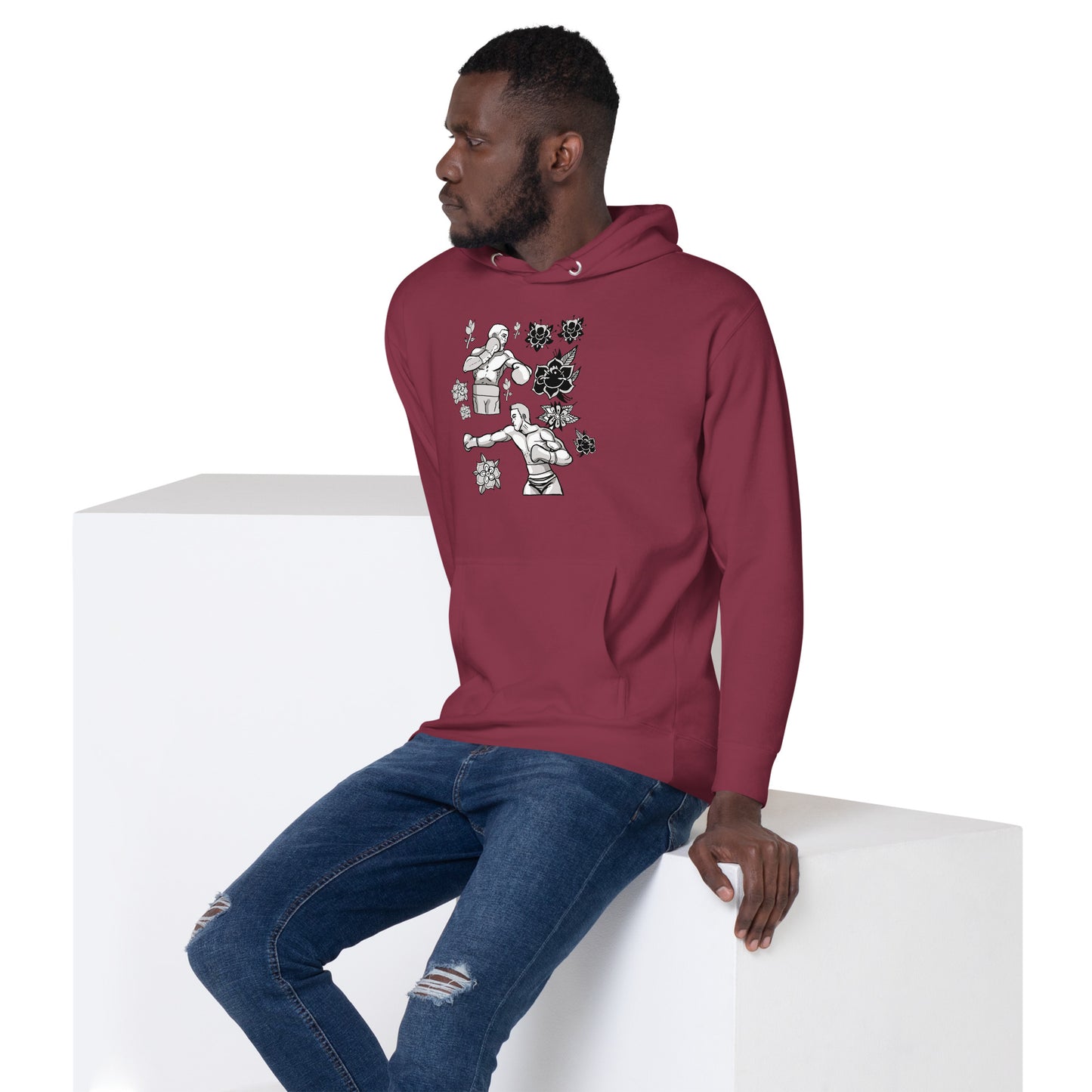 Retro Boxers Unisex Hoodie