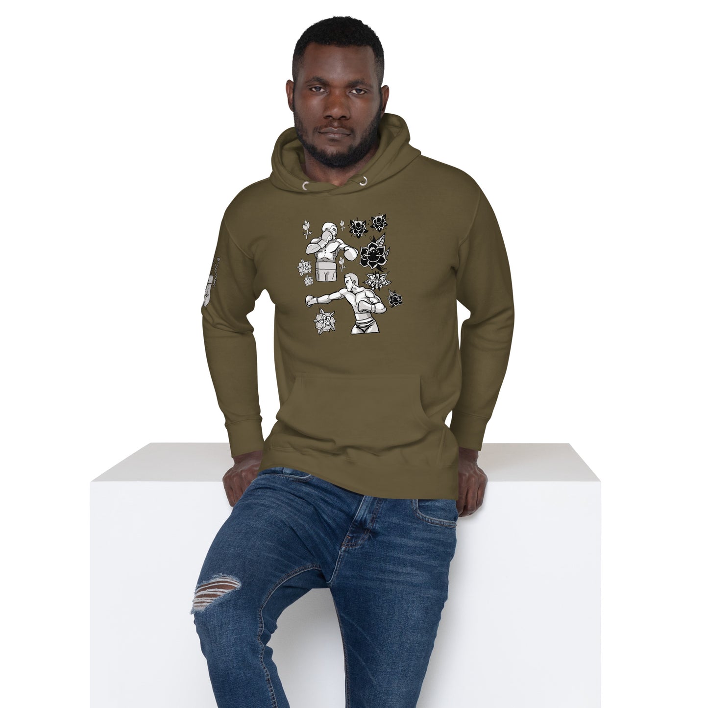Retro Boxers Unisex Hoodie