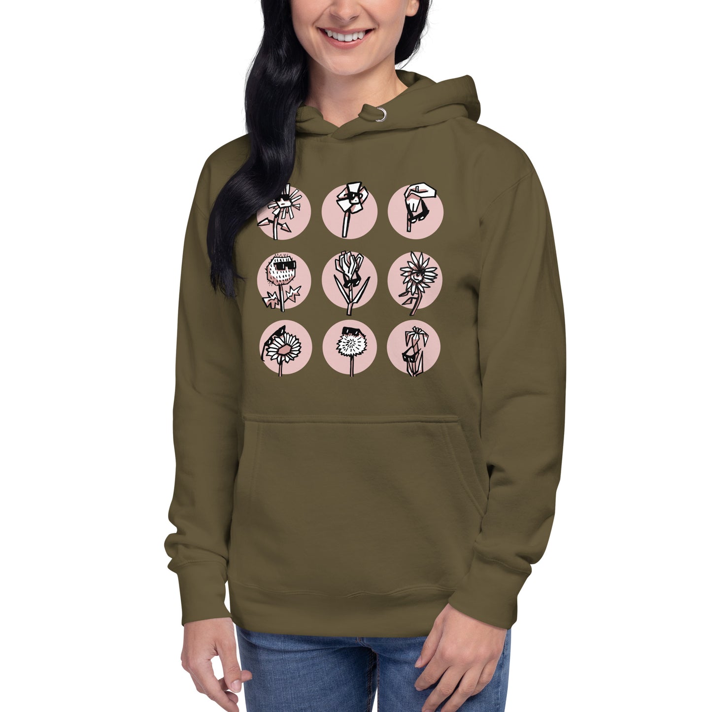Women's Flower Cool Hoodie Variant 1