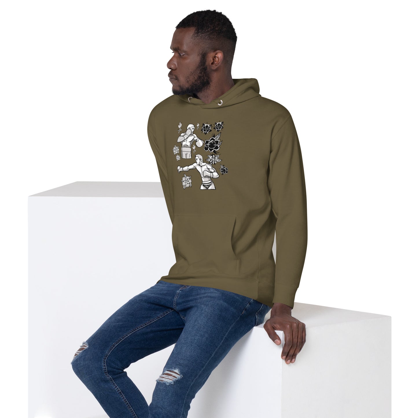 Retro Boxers Unisex Hoodie