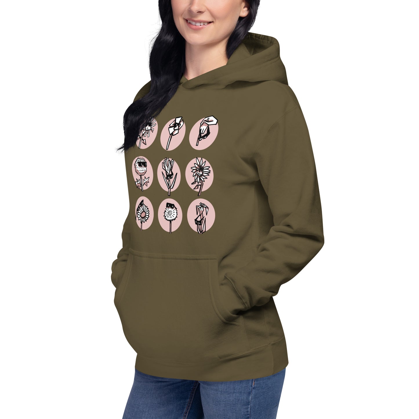 Women's Flower Cool Hoodie Variant 1