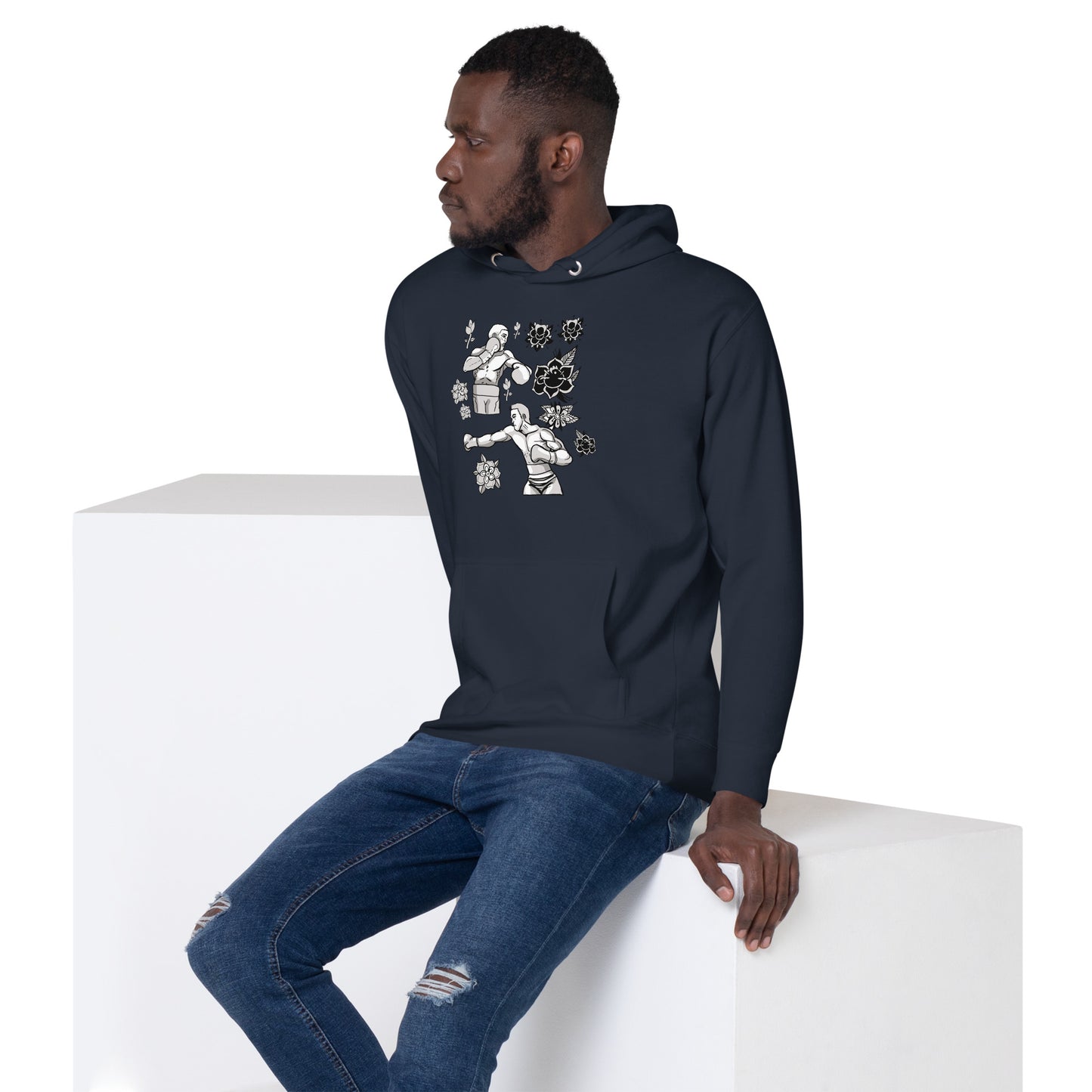 Retro Boxers Unisex Hoodie