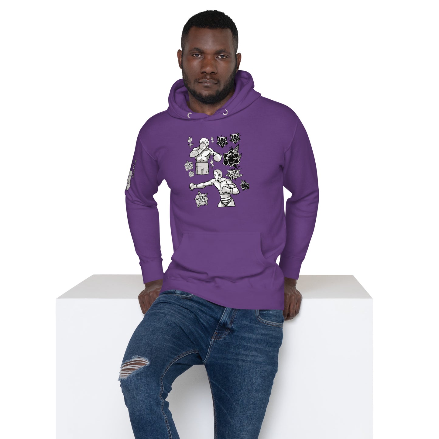 Retro Boxers Unisex Hoodie