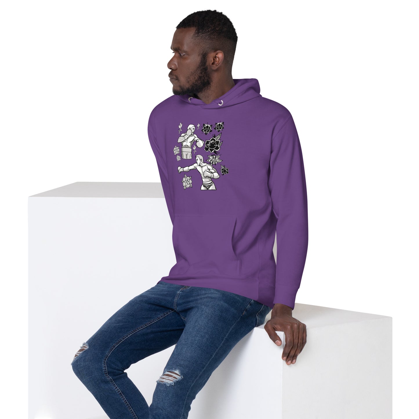 Retro Boxers Unisex Hoodie