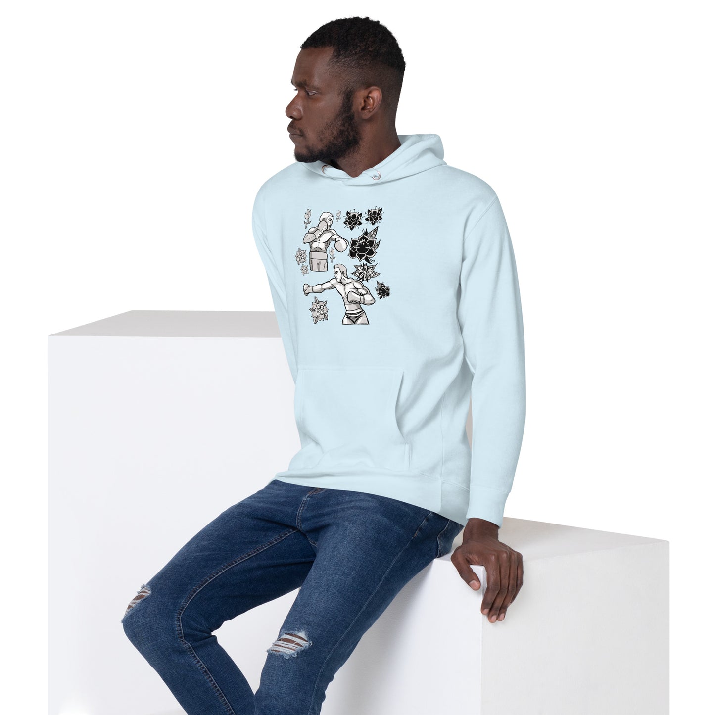 Retro Boxers Unisex Hoodie