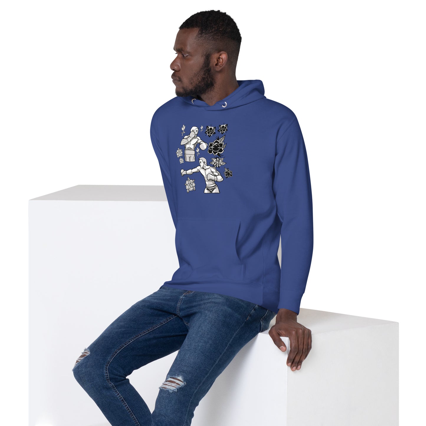 Retro Boxers Unisex Hoodie