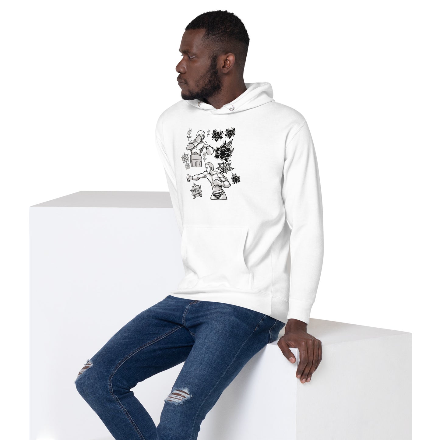 Retro Boxers Unisex Hoodie