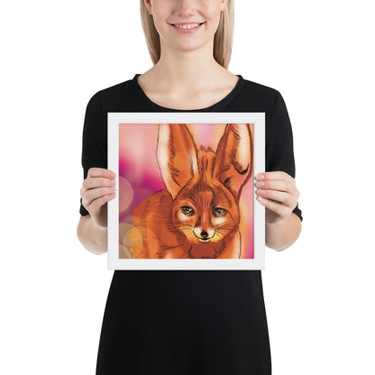 Cute Fox Framed photo paper poster