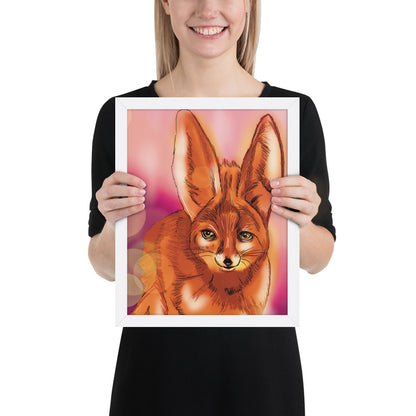 Cute Fox Framed photo paper poster