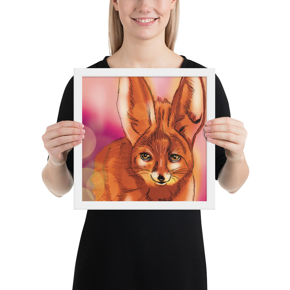 Cute Fox Framed photo paper poster