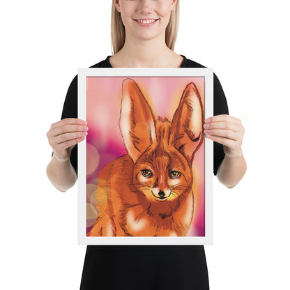 Cute Fox Framed photo paper poster