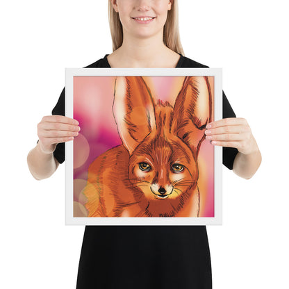 Cute Fox Framed photo paper poster