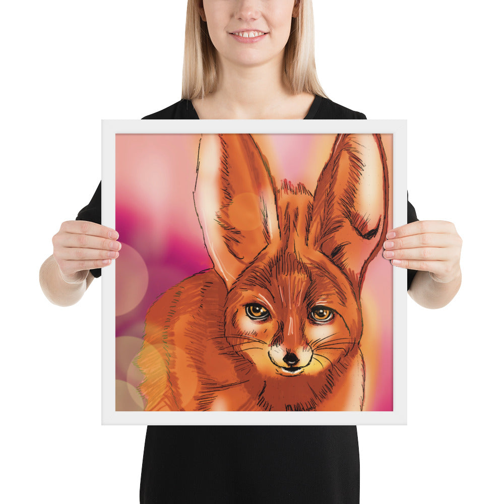 Cute Fox Framed photo paper poster