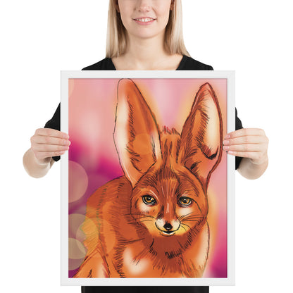 Cute Fox Framed photo paper poster