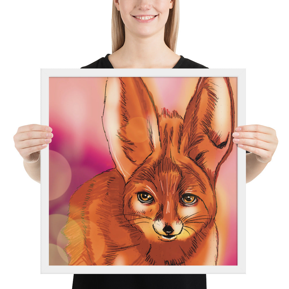 Cute Fox Framed photo paper poster