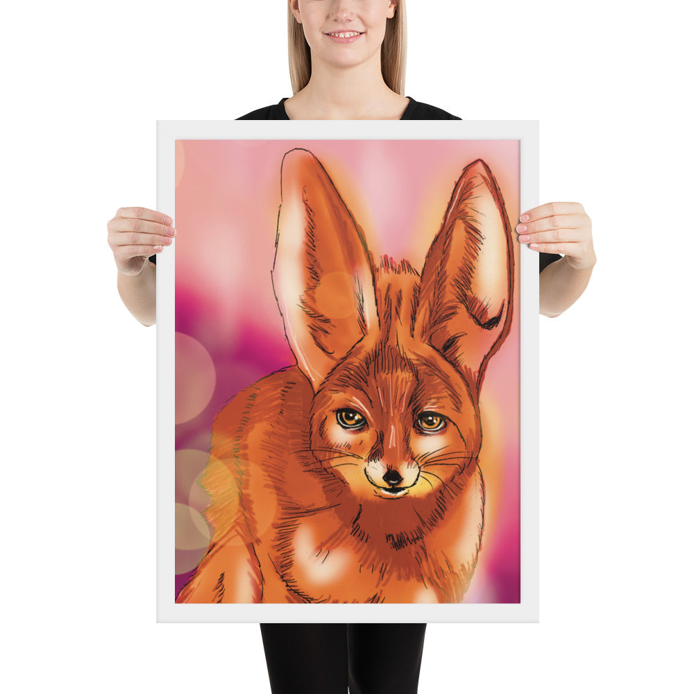 Cute Fox Framed photo paper poster