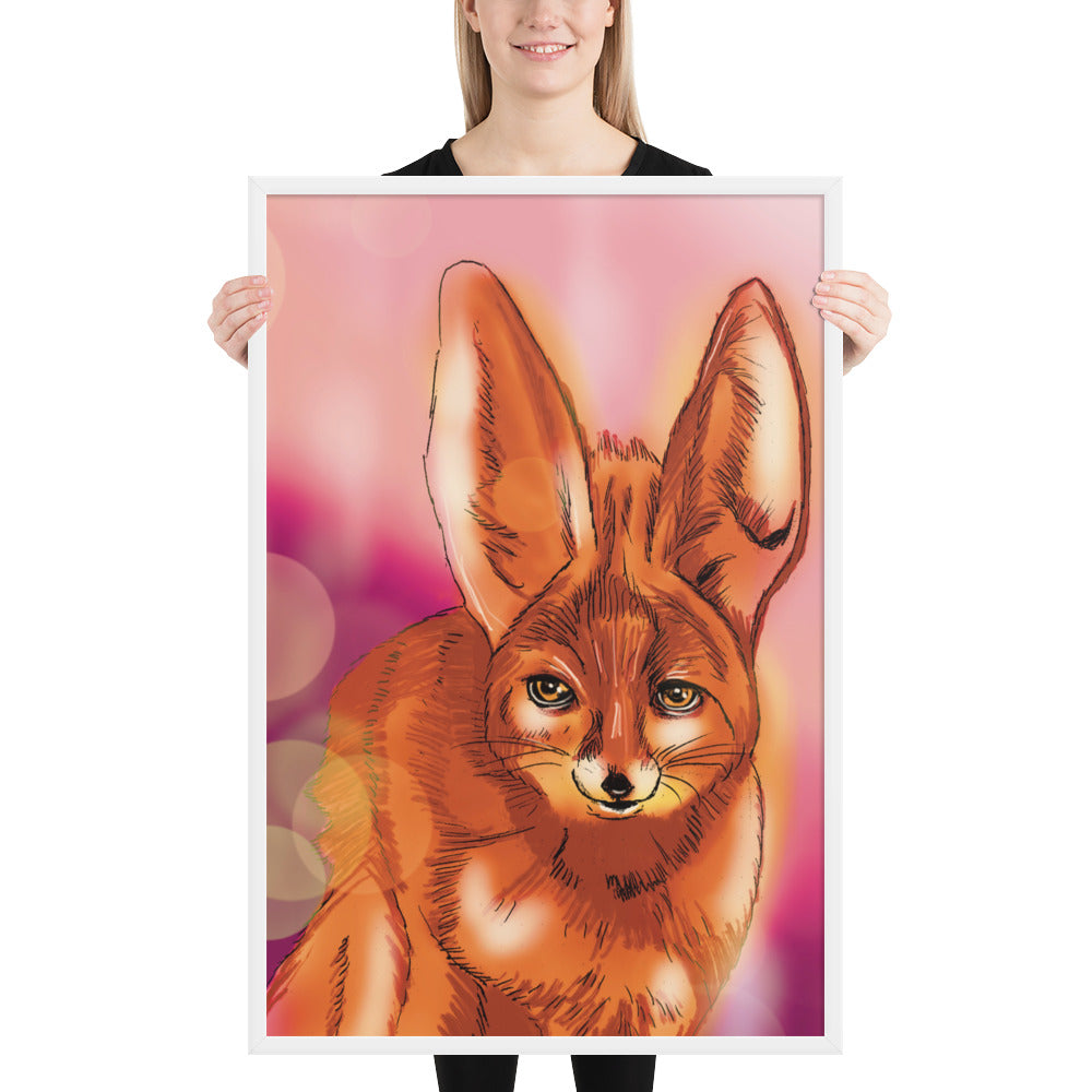 Cute Fox Framed photo paper poster