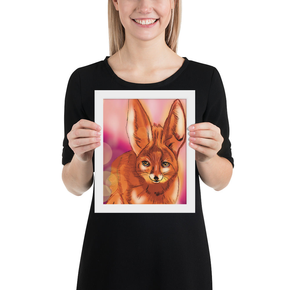 Cute Fox Framed photo paper poster